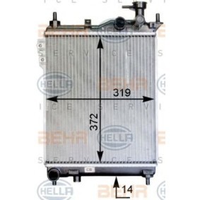 Kühler, Motorkühlung 8MK 376 754-491 von HELLA günstig für 120,96 € online kaufen