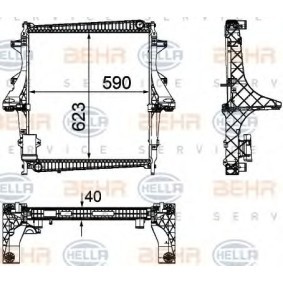 Kühler, Motorkühlung 8MK 376 756-111 von HELLA günstig für 426,67 € online kaufen
