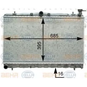 Kühler, Motorkühlung 8MK 376 762-081 von HELLA günstig für 125,35 € online kaufen