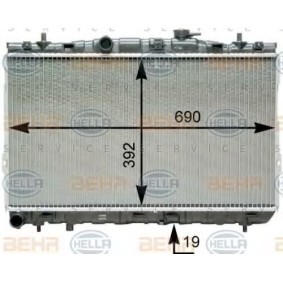 Kühler, Motorkühlung 8MK 376 762-111 von HELLA günstig für 131,63 € online kaufen