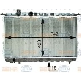 Kühler, Motorkühlung 8MK 376 762-231 von HELLA günstig für 97,64 € online kaufen