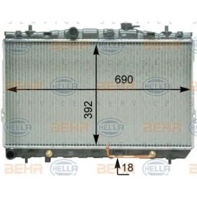 Kühler, Motorkühlung 8MK 376 763-291 von HELLA günstig für 190,33 € online kaufen
