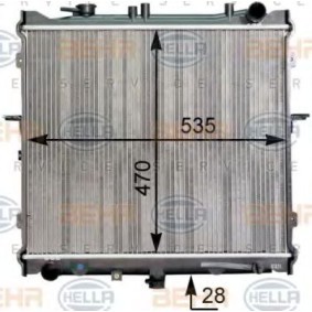 Kühler, Motorkühlung 8MK 376 763-501 von HELLA günstig für 177,19 € online kaufen