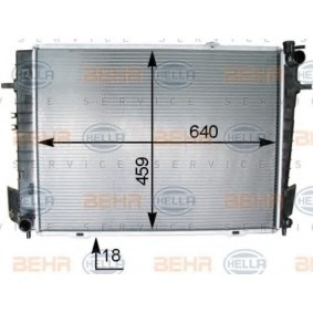 Kühler, Motorkühlung 8MK 376 763-681 von HELLA günstig für 148,19 € online kaufen
