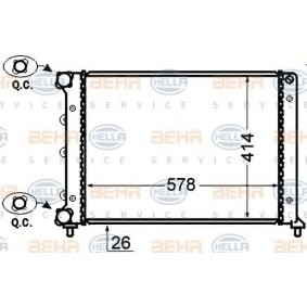 Kühler, Motorkühlung 8MK 376 766-081 von HELLA günstig für 103,01 € online kaufen