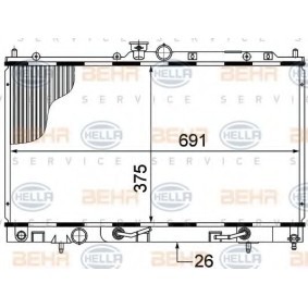 Kühler, Motorkühlung 8MK 376 770-321 von HELLA günstig für 143,32 € online kaufen