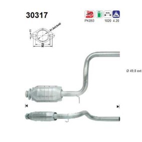 Achetez des Catalyseur de chez AS en ligne pour Espace II (J63/S63) à prix modérés