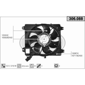 Compre Ventilador de radiador da AHE 306.088 a um preço baixo por 224,43 €