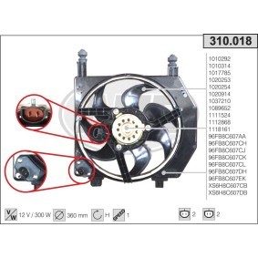 Comprar Ventilador de motor de AHE 310.018 a bajo precio de 107,43 €