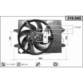 Comprar Ventilador de motor de AHE 310.045 a bajo precio de 191,39 €