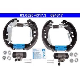 Achetez des Kit de freins, freins à tambours ATE 03.0520-4317.3 à prix pour 144,54 €