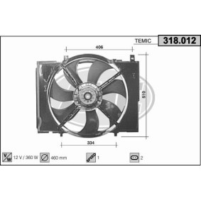 Acquista Ventola radiatore da AHE 318.012 a buon mercato per soli 235,12 €