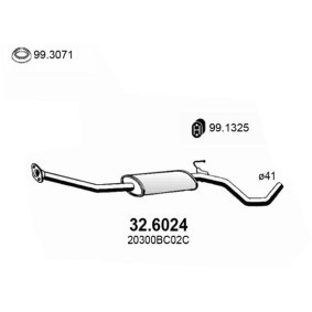 Mittelschalldämpfer 32.6024 von ASSO günstig für 173,20 € online kaufen