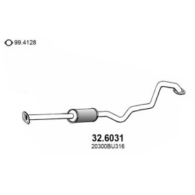 Mittelschalldämpfer für NISSAN von ASSO