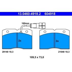 Comprar Juego de pastillas de freno de ATE 13.0460-4918.2 a bajo precio de 44,55 €