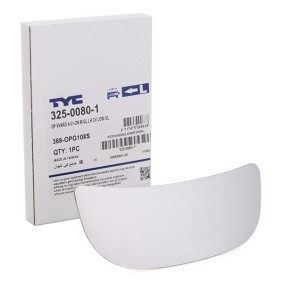 Spiegelglas, Außenspiegel 325-0080-1 von TYC günstig für 10,94 € online kaufen