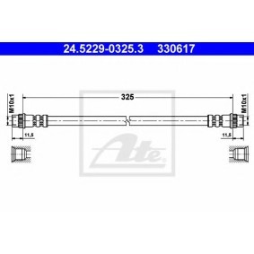 Bremsschlauch 24.5229-0325.3 von ATE günstig für 21,05 € online kaufen