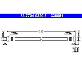 Bremsschlauch 83.7704-0320.3 NSU von ATE