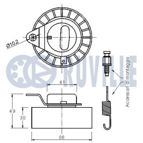Spannschiene, Steuerkette 3452026 von RUVILLE günstig für 73,84 € online kaufen