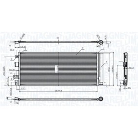 Achetez des Condenseur, climatisation MAGNETI MARELLI 350203170000 à prix pour 121,02 €