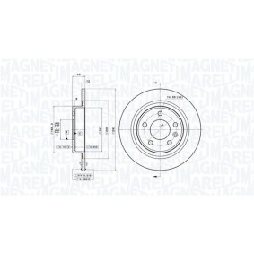 Bremsscheibe 360406107601 von MAGNETI MARELLI günstig für 84,79 € online kaufen