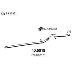 Compre Tubo de escape da ASSO 40.5018 a um preço baixo por 78,52 €