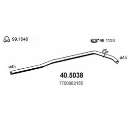Compre Tubo de escape da ASSO 40.5038 a um preço baixo por 91,73 €
