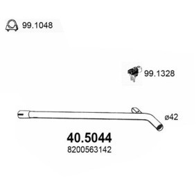 Compre Tubo de escape de ASSO online para Clio III Hatchback (SB, SR) a precios moderados