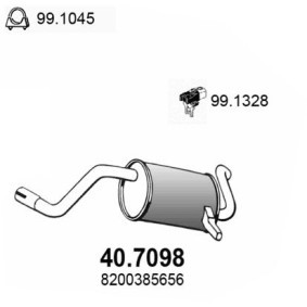 Compre Panela de escape traseira da ASSO 40.7098 a um preço baixo por 122,53 €