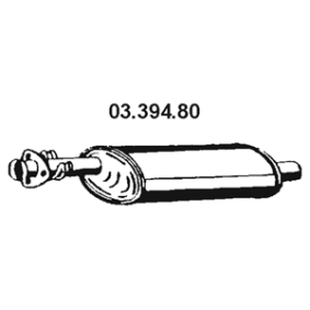 Achetez des Silencieux intermédiaire EBERSPÄCHER 03.394.80 à prix pour 111,35 €