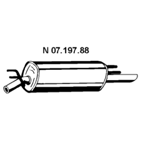 Achetez des Silencieux arrière EBERSPÄCHER 07.197.88 à prix pour 146,30 €