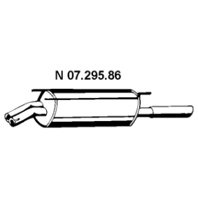 Achetez des Silencieux arrière EBERSPÄCHER 07.295.86 à prix pour 188,15 €