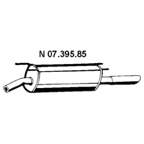 Achetez des Silencieux arrière EBERSPÄCHER 07.395.85 à prix pour 156,47 €