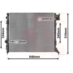 Kühler, Motorkühlung 43012701 von VAN WEZEL günstig für 220,67 € online kaufen