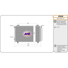 Klimakondensator 43048 von AHE günstig für 154,97 € online kaufen