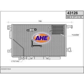 Acquista Condensatore climatizzatore da AHE 43126 a buon mercato per soli 276,83 €