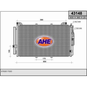 Comprar Condensador, aire acondicionado de AHE 43148 a bajo precio de 262,86 €