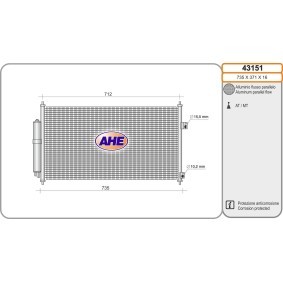 Klimakondensator 43151 von AHE günstig für 133,89 € online kaufen
