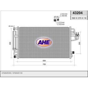 Klimakondensator 43204 von AHE günstig für 183,76 € online kaufen