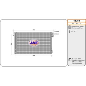 Klimakondensator 43253 von AHE günstig für 150,30 € online kaufen