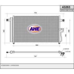 Klimakondensator 43263 von AHE günstig für 155,12 € online kaufen
