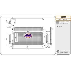 Klimakondensator 43281 von AHE günstig für 120,57 € online kaufen