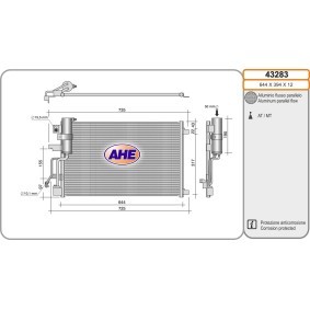 Klimakondensator 43283 von AHE günstig für 202,81 € online kaufen