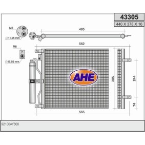 Klimakondensator 43305 von AHE günstig für 142,95 € online kaufen
