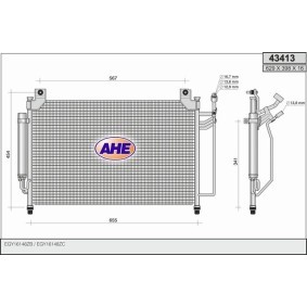 Comprar Condensador, aire acondicionado de AHE 43413 a bajo precio de 164,28 €