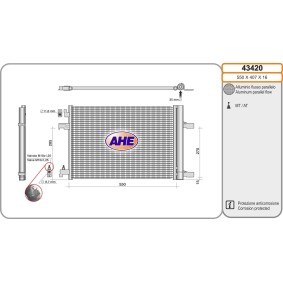 Klimakondensator 43420 von AHE günstig für 127,71 € online kaufen