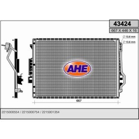 Acquista Condensatore climatizzatore da AHE 43424 a buon mercato per soli 232,92 €