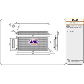 Klimakondensator 43483 von AHE günstig für 192,87 € online kaufen