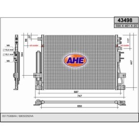 Comprar Condensador, aire acondicionado de AHE 43498 a bajo precio de 191,49 €