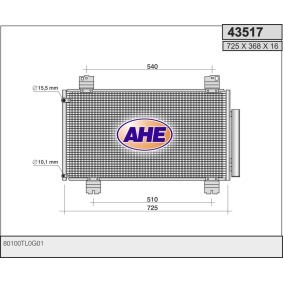 Acquista Condensatore climatizzatore da AHE 43517 a buon mercato per soli 303,09 €